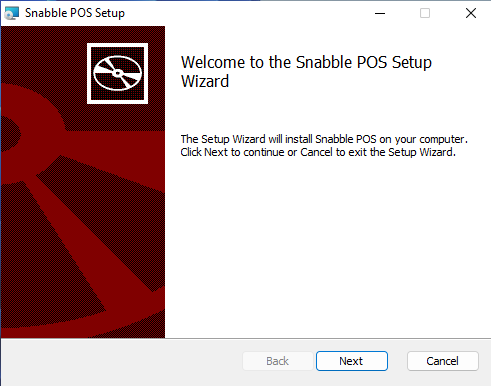 POS installer start