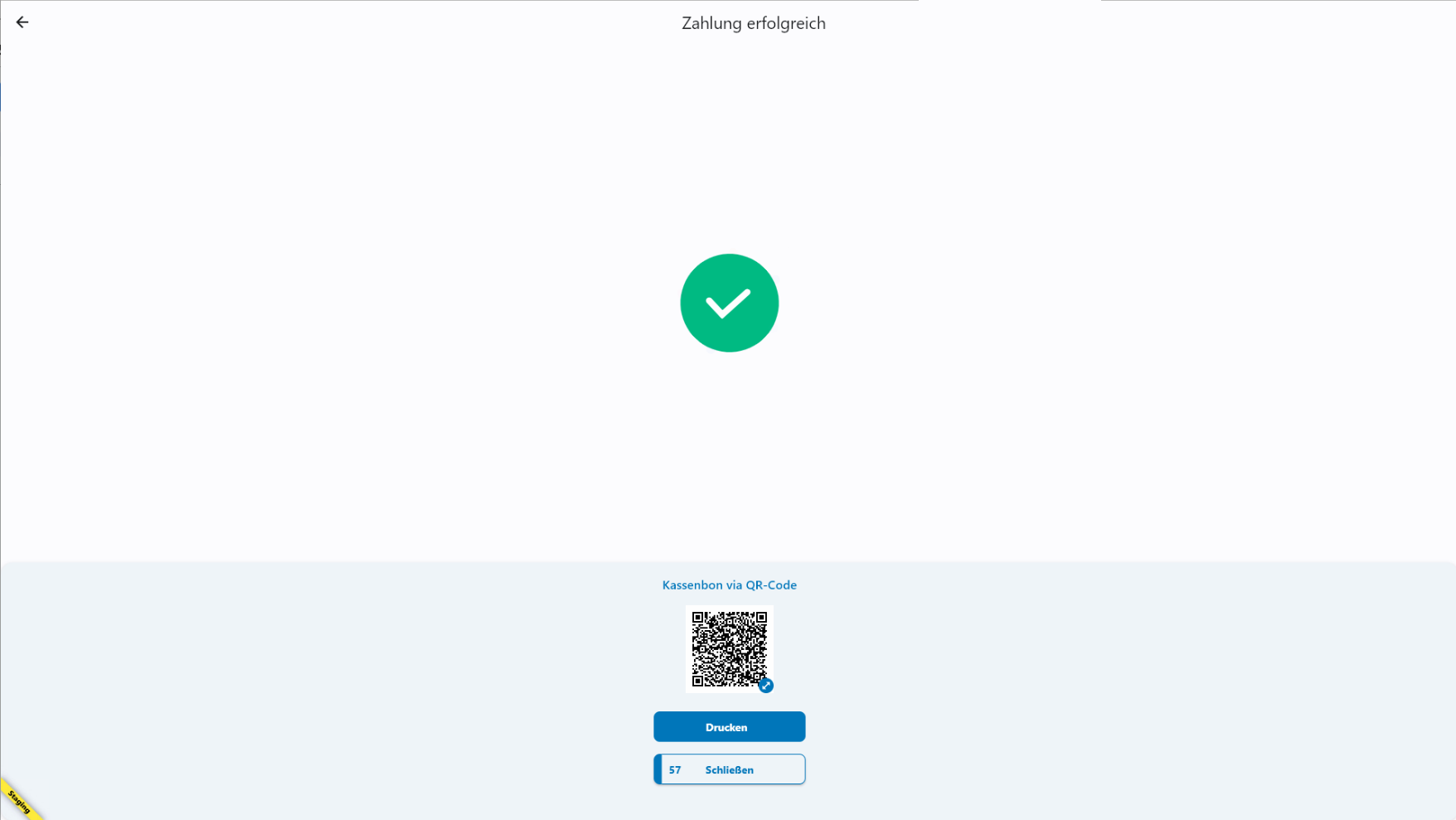 Payment success page